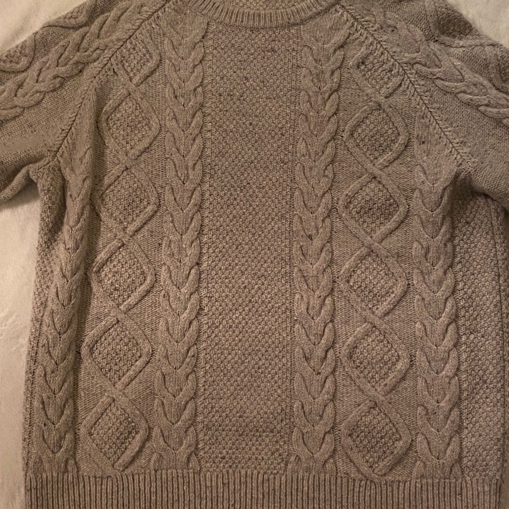 Merino Wool Madewell Cable Knit Sweater NWOT